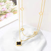Clover Double Layer Necklace