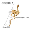 Golden Serpent Wrap Ring