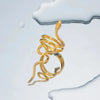 Golden Serpent Wrap Ring