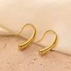 Gold Droplet Hook Earring