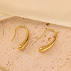 Gold Droplet Hook Earring