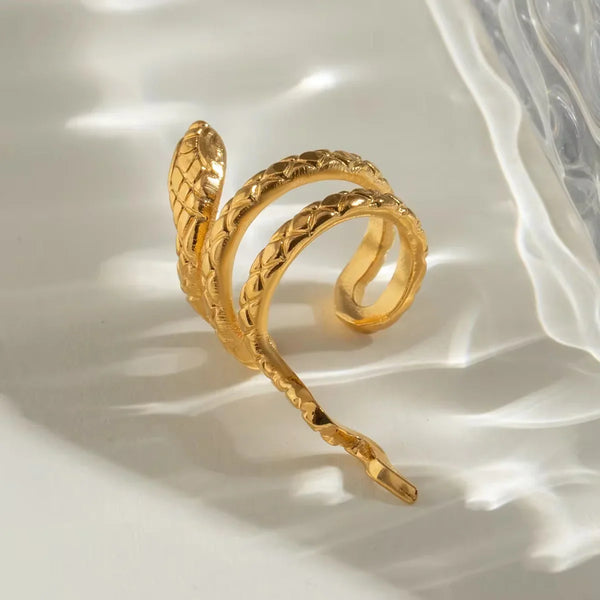 Gold Snake Ear Cuff