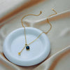 Noir Texture Pendant Necklace