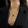 Noir Texture Pendant Necklace