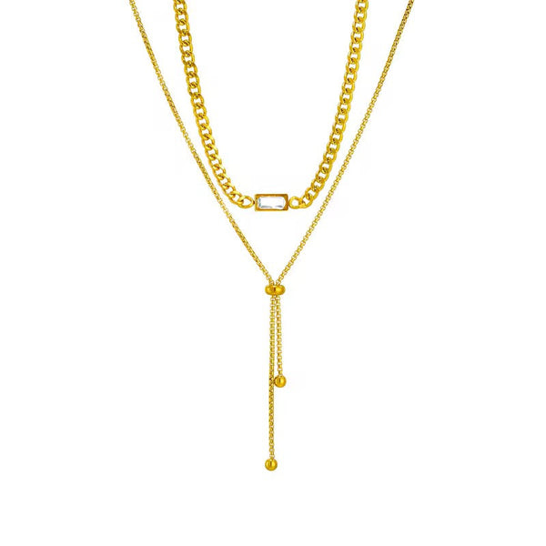 Signature Layered Gold Necklace-Raviva.