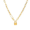 Lock & Link Statement Chain Necklace