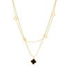 Clover Double Layer Necklace