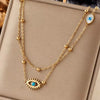 Evil Eye Double Layer Necklace