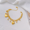 Golden Heart's Charm Bracelet