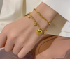 Golden Heart's Charm Bracelet