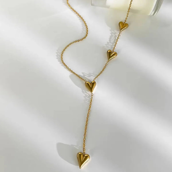 Heart multiple Charm necklace