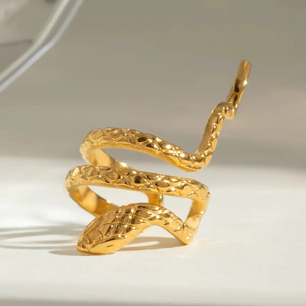 Gold Snake Ear Cuff