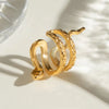 Gold Snake Ear Cuff