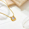 Octagon Diamond Necklace