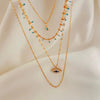 Evil Eye Four Layered Necklace