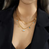 Evil Eye Charm Layered Necklace