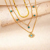 Turquoise Evil Eye Layered Necklace