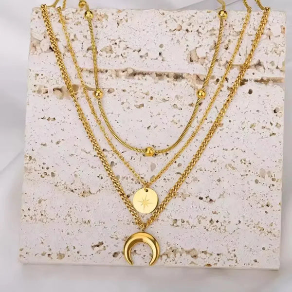 Moon & Star Necklace