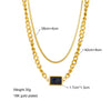 Midnight Rectangle Necklace