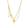 Pearl & Heart Layered Necklace