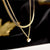 Golden Layer Stone Necklace